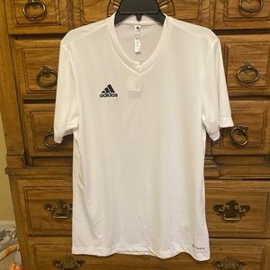Adidas Sport Performance Soccer Jersey White Men’s Medium